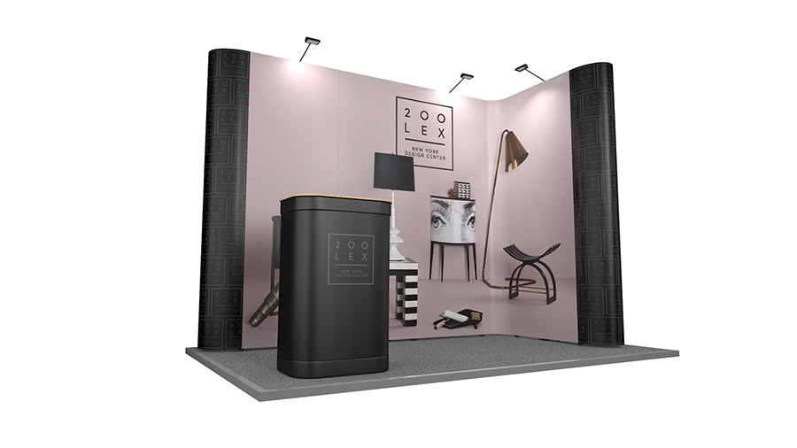 Exhibition Stand 2m x 3m Includes One Wheeled Transportation Case